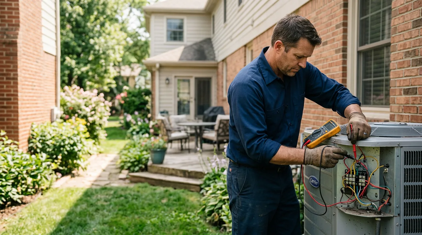 HVAC technician working near Oregon, MO